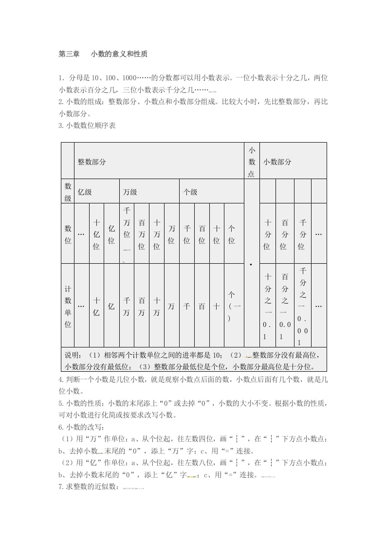 图片[3]-五年级数学上册知识点汇总苏教版（苏教版）-启智优学网