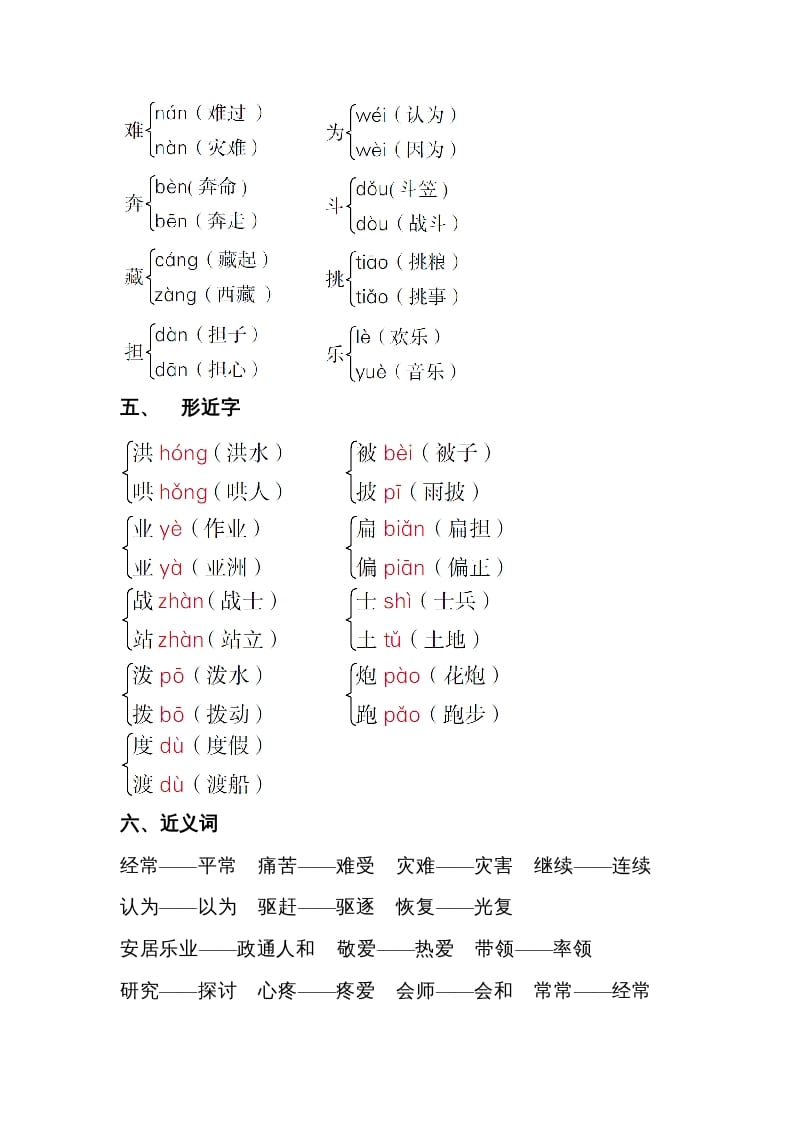 图片[2]-二年级语文上册第六单元知识梳理（部编）-启智优学网