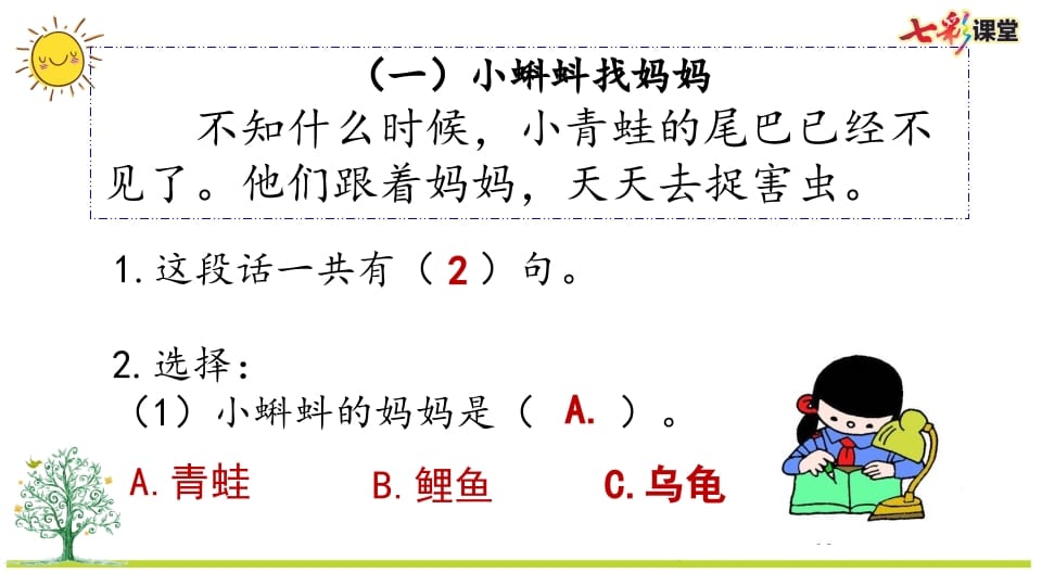 图片[3]-二年级语文上册专项7：阅读指导复习课件（部编）-启智优学网