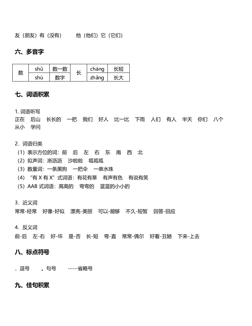 图片[2]-一年级语文上册-第6单元重难点知识总结（部编版）-启智优学网