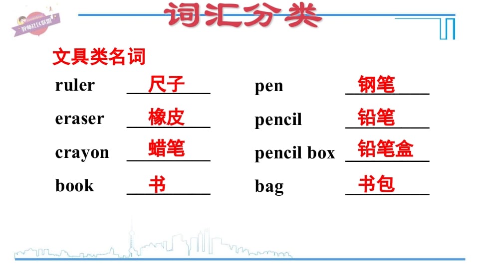 图片[3]-三年级英语上册期末复习专项一词汇（人教PEP）-启智优学网