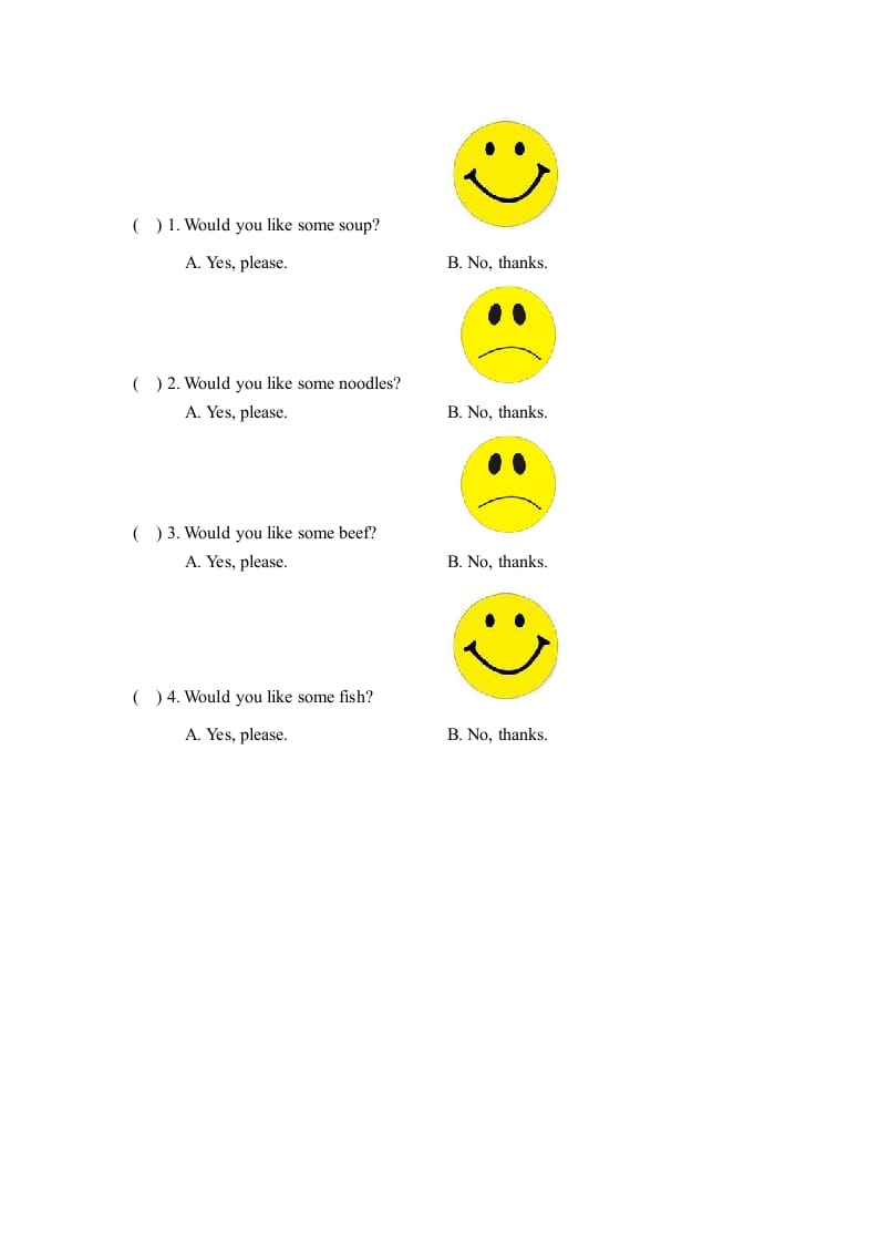 图片[2]-三年级英语上册Unit5_B_Let’s_learn同步习题(5)（人教版一起点）-启智优学网