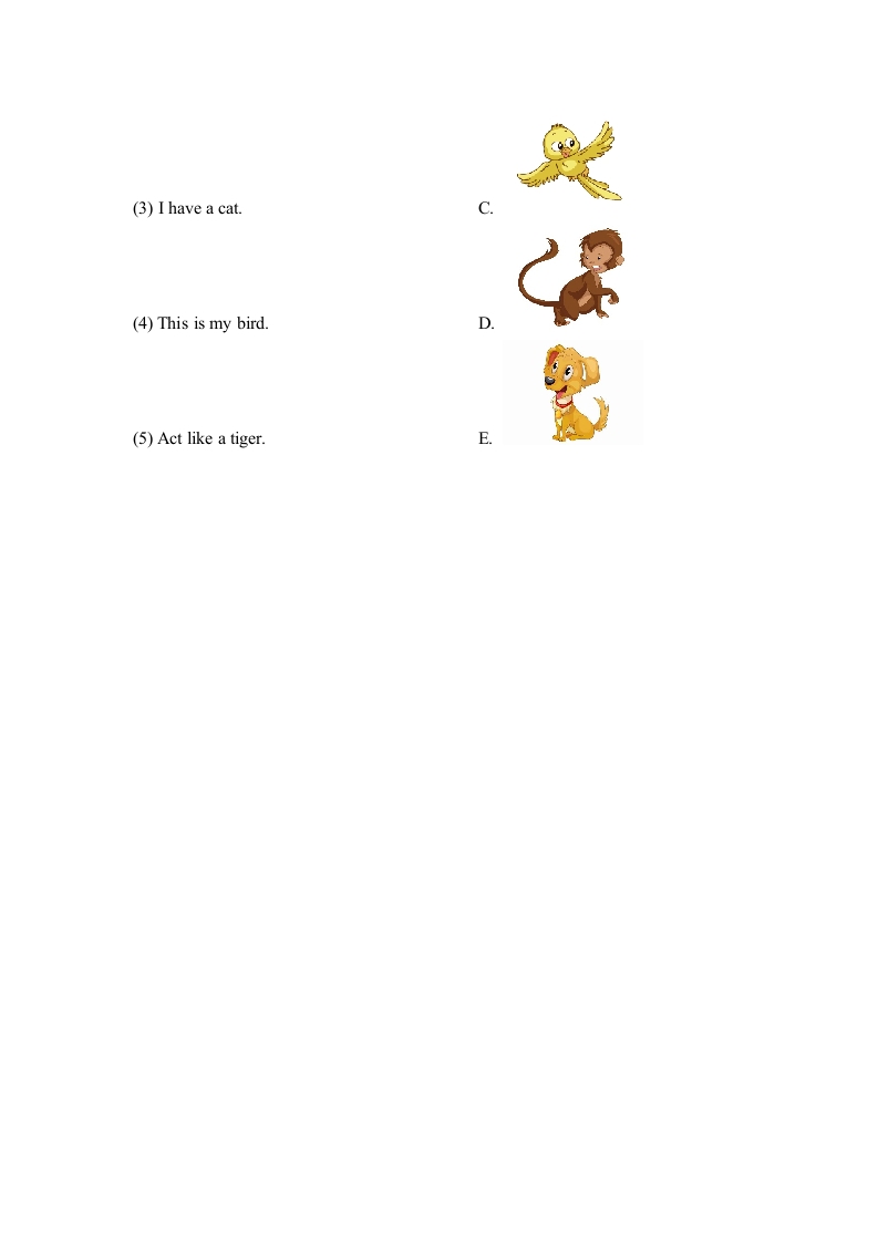 图片[3]-一年级英语上册Unit3_Lesson1课时训练（人教一起点）-启智优学网