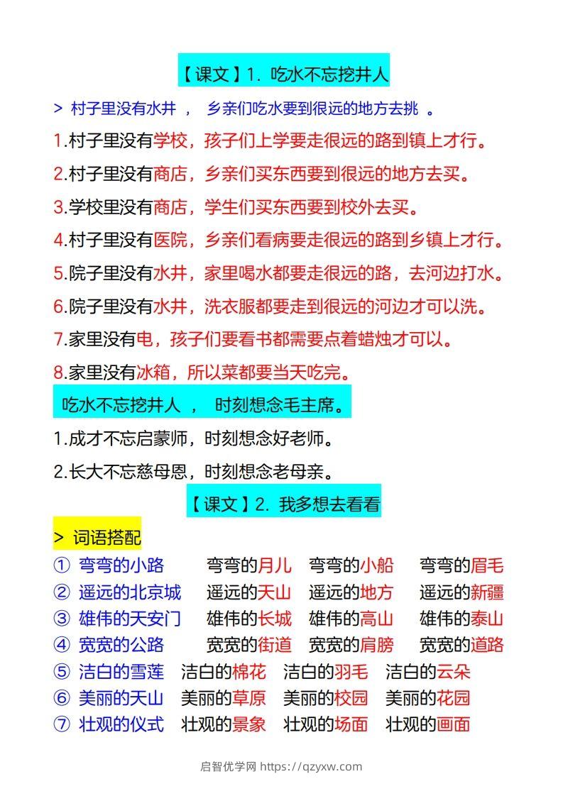 图片[2]-4_一年级下册仿写句子-启智优学网