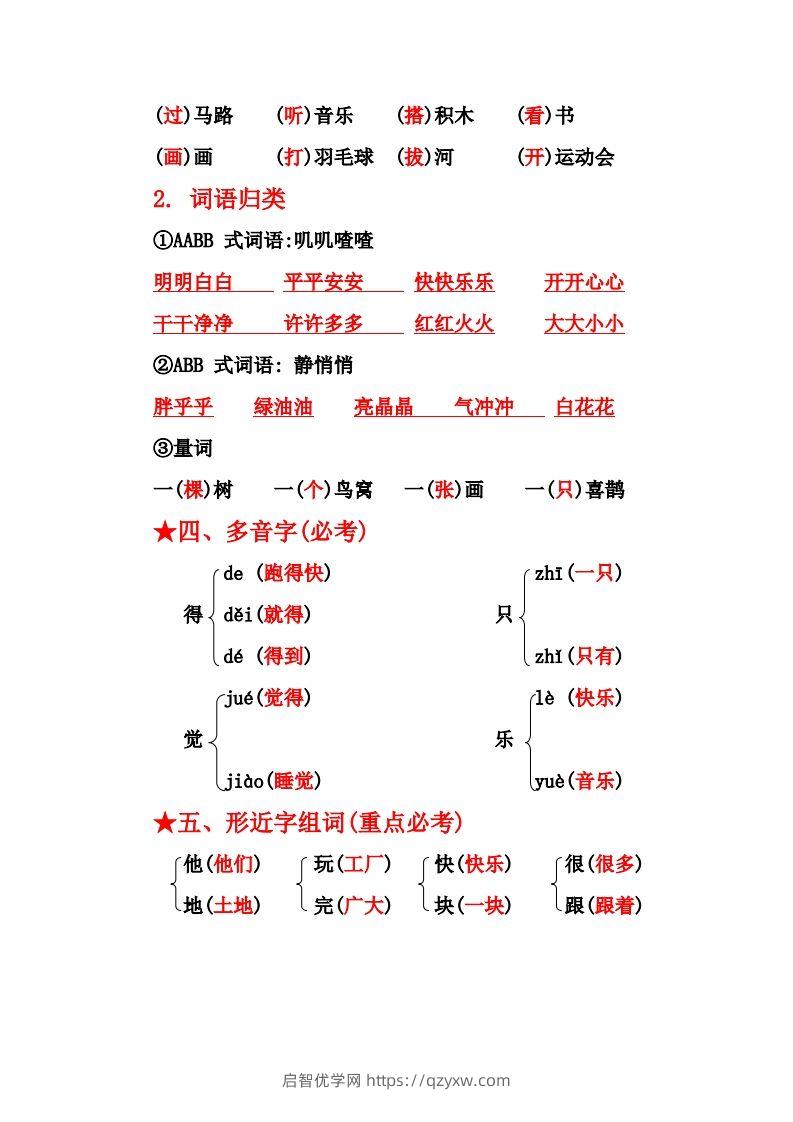 图片[2]-一下语文第三单元10个必备知识点-启智优学网