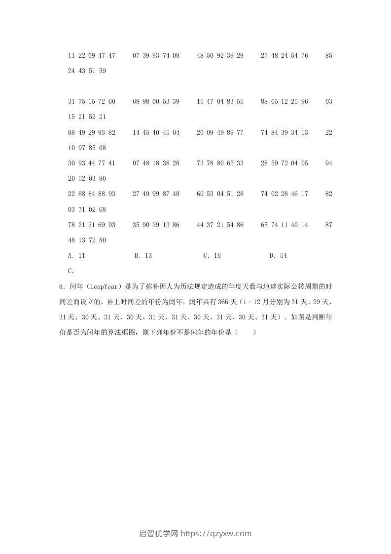 图片[3]-2020-2021年河南省南阳市高一数学下学期期中试卷及答案(Word版)-启智优学网